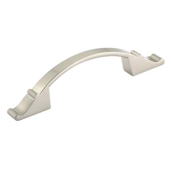 Richelieu 3 in or 3 3/4 in (76 mm or 96 mm) Center-to-Center Brushed Nickel Traditional Cabinet Pull BP260676195 - main