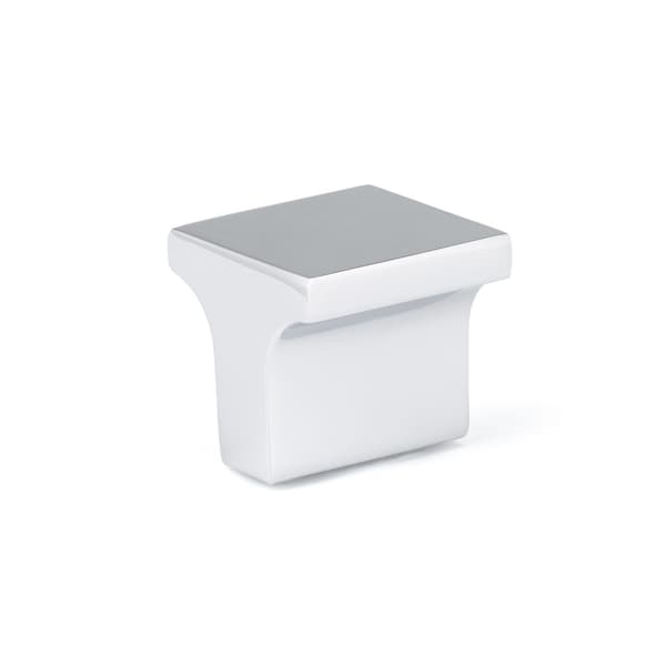 Richelieu 1-inch (25 mm) x 1-inch (25 mm) Chrome Contemporary Cabinet Knob BP312525140 - main