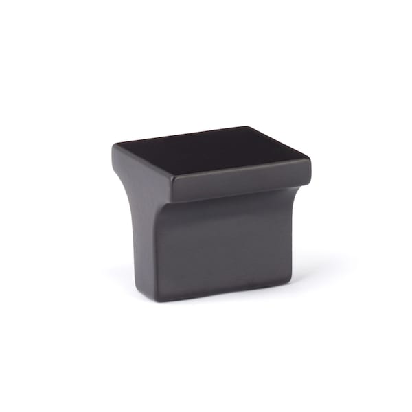 Richelieu 1-inch (25 mm) x 1-inch (25 mm) Matte Black Contemporary Cabinet Knob BP312525900 - main