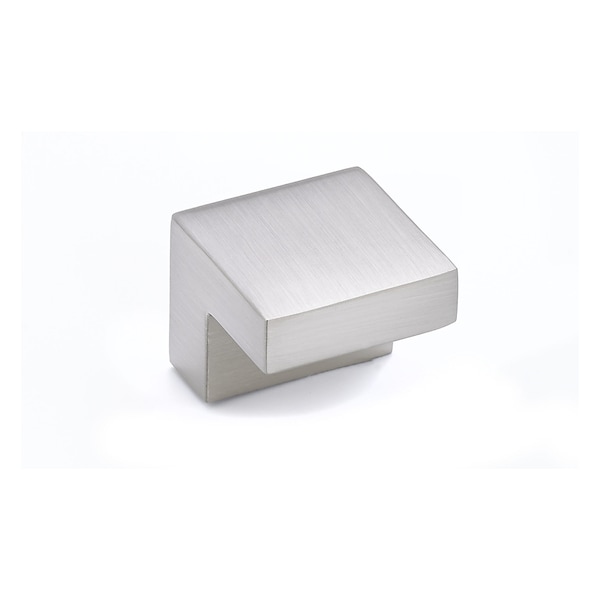 Richelieu 31/32 in. X 31/32 in. (25 mm x 25 mm) Brushed Nickel Contemporary Metal Cabinet Knob BP31925195 - main