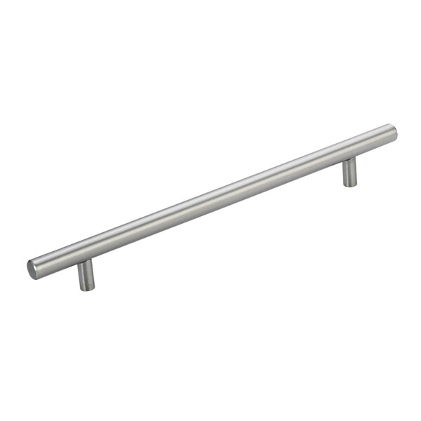 Richelieu 8-5/8 in. (219 mm) Center-to-Center Antibacterial, Stainless Steel Contemporary Drawer Pull BP3487219170AB - main