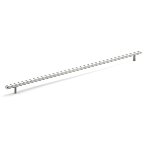 Richelieu 25-1/8 in. (638 mm) Center-to-Center Brushed Stainless Steel Contemporary Drawer Pull BP3487638170 - main