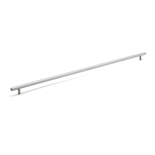 Richelieu 31-1/8 in. (790 mm) Center-to-Center Brushed Stainless Steel Contemporary Drawer Pull BP3487790170 - main