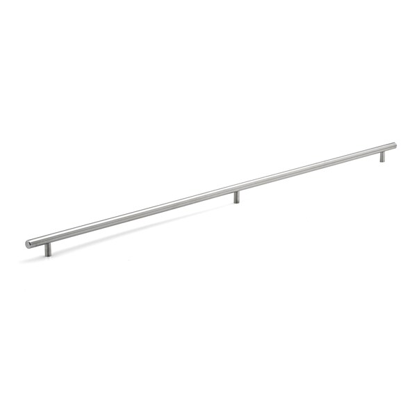 Richelieu 34-1/8 in. (867 mm) Center-to-Center Brushed Stainless Steel Contemporary Drawer Pull BP3487867170 - main