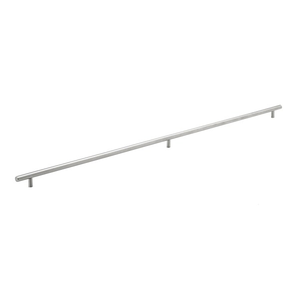 Richelieu 37-1/8 in. (943 mm) Center-to-Center Brushed Stainless Steel Contemporary Drawer Pull BP3487943170 - main