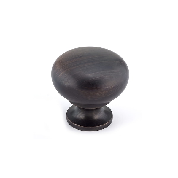 Richelieu 1 1/4 in (32 mm) Brushed Oil-Rubbed Bronze Traditional Brass Cabinet Knob BP3923BORB - main