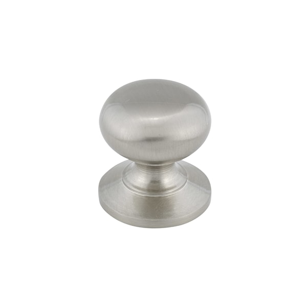Richelieu 1 1/4 in (31 mm) Brushed Nickel Traditional Brass Cabinet Knob BP39313195 - main