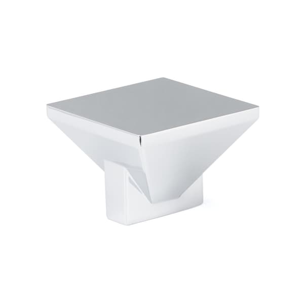 Richelieu 1 9/16-inch (40 mm) x 1 9/16-inch (40 mm) Chrome Contemporary Cabinet Knob BP404016140 - main