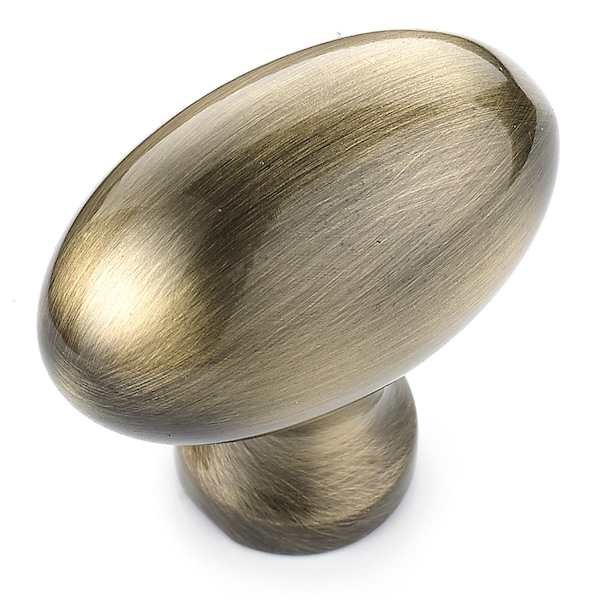 Richelieu 1 9/16 in. X 7/8 in. (40 mm x 22 mm) Antique English Traditional Metal Cabinet Knob BP444340AE - main