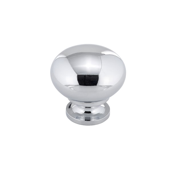 Richelieu 1 1/4 in (32 mm) Chrome Traditional Brass, Hollow Metal Cabinet Knob BP4923140 - main