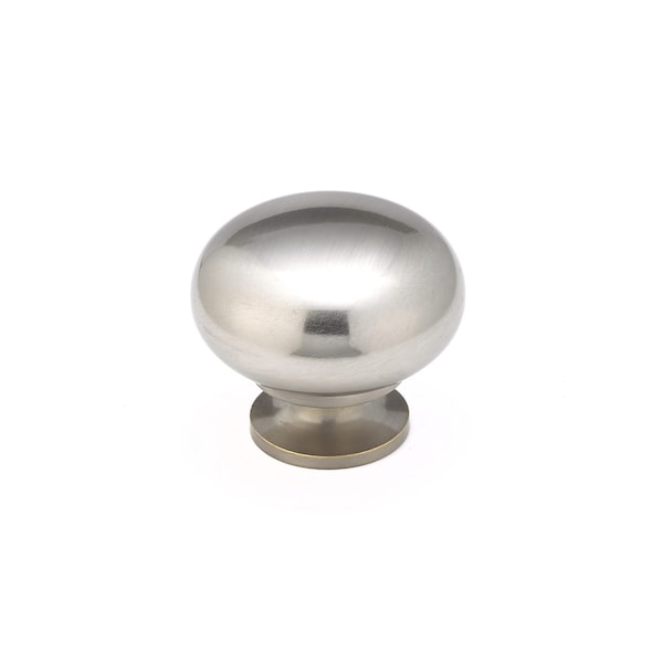 Richelieu 1 1/2 in (38 mm) Brushed Nickel Traditional Metal Cabinet Knob BP492338195 - main