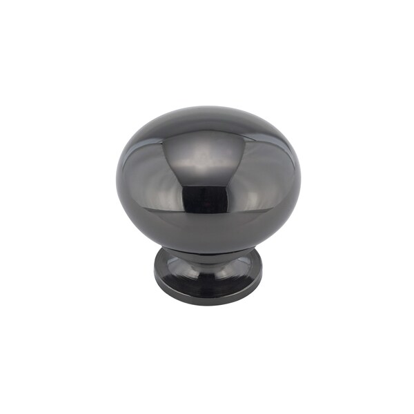 Richelieu 1 1/4 in (32 mm) Black Nickel Traditional Brass, Hollow Metal Cabinet Knob BP492391 - main
