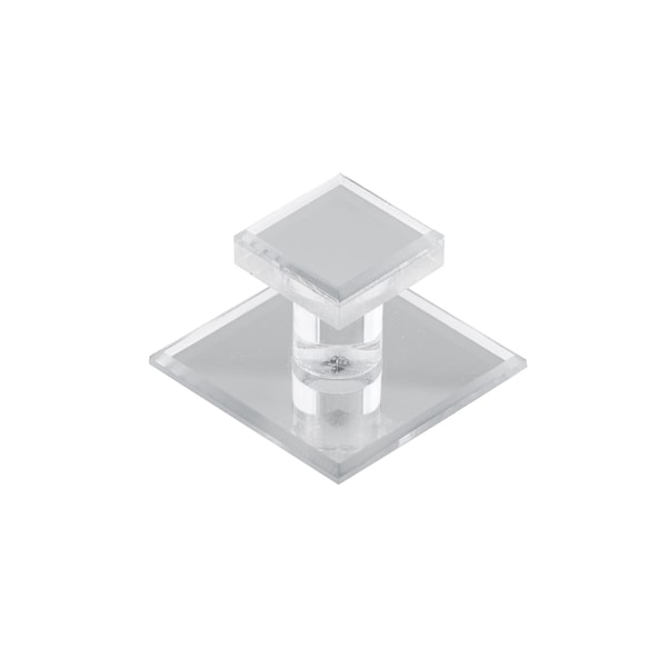 Richelieu 1 25/32"x1 25/32"(45mm x 45mm) Transparent/Clear, Mirror Effect Contemporary Acrylic Cabinet Knob BP50011 - main