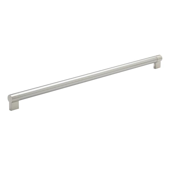 Richelieu 22-11/16 in. (576 mm) Center-to-Center Brushed Nickel Contemporary Drawer Pull BP500576195 - main