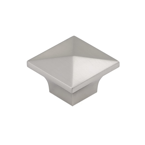 Richelieu 1 1/4 in. X 1 1/4 in. (32 mm x 32 mm) Brushed Nickel Contemporary Metal Cabinet Knob BP53082195 - main