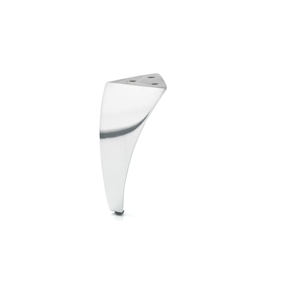 Richelieu Aluminum Furniture Leg, 4 in (102 mm), Polished Aluminum BP5600125 - main