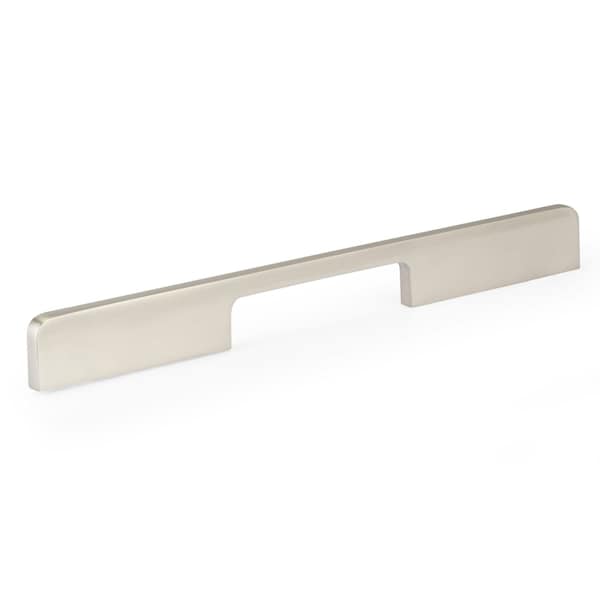 Richelieu 5 1/16-inch to 10 1/8-inch (128mm to 256mm)Center to Center Brushed Nickel Contemporary Cabinet Pull BP730128195 - main