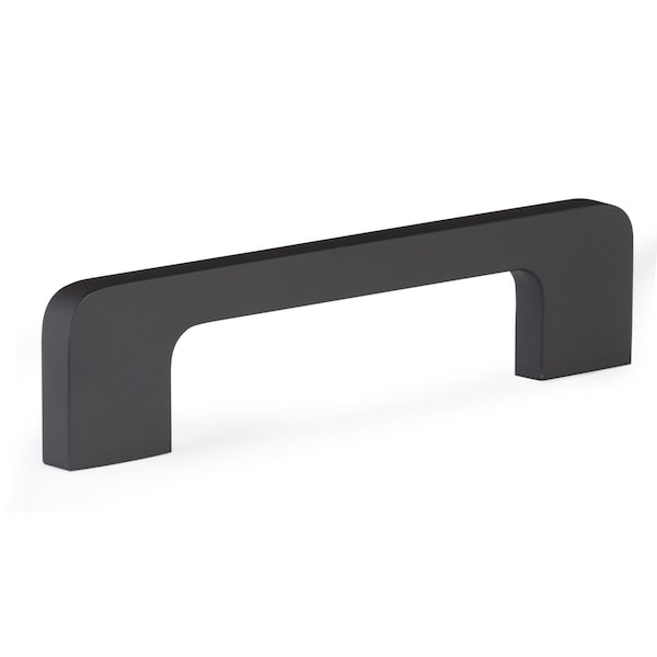 Richelieu 3 3/4-inch to 5 1/16-inch (96 mm to 128 mm) Center to Center Matte Black Contemporary Cabinet Pull BP73096900 - main
