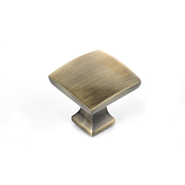 Richelieu 1 5/16 in. X 1 5/16 in. (33 mm x 33 mm) Antique English Transitional Metal Cabinet Knob BP76533AE - main