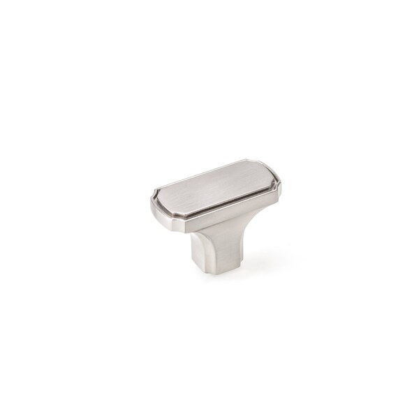 Richelieu 1 11/16 in. X 27/32 in. (43 mm x 21.1 mm) Brushed Nickel Transitional Metal Cabinet Knob BP77043195 - main
