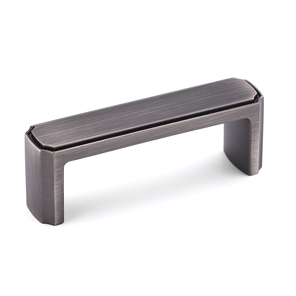 Richelieu 3 in. (76 mm) Center-to-Center Antique Nickel Transitional Drawer Pull BP77076143 - main