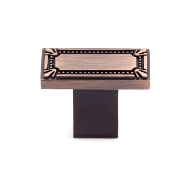 Richelieu 1 11/16 in. X 7/8 in. (43 mm x 22 mm) Brushed Oil-Rubbed Bronze Traditional Metal Cabinet Knob BP78033BORB - main