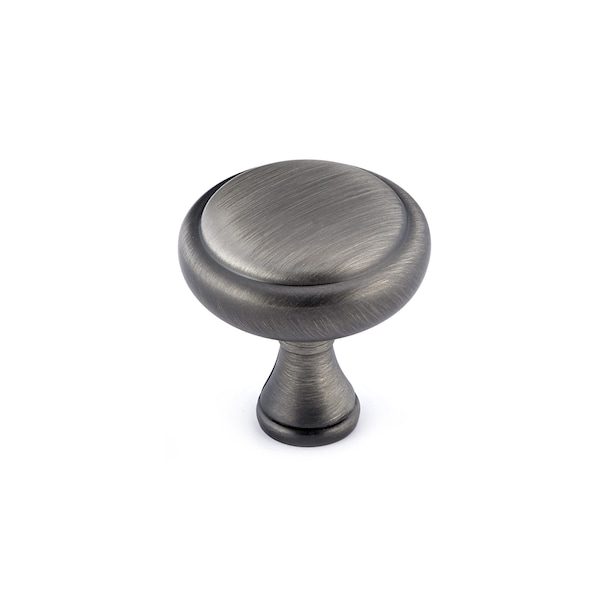 Richelieu 1 1/4 in (32 mm) Antique Nickel Traditional Metal Cabinet Knob BP79032143 - main