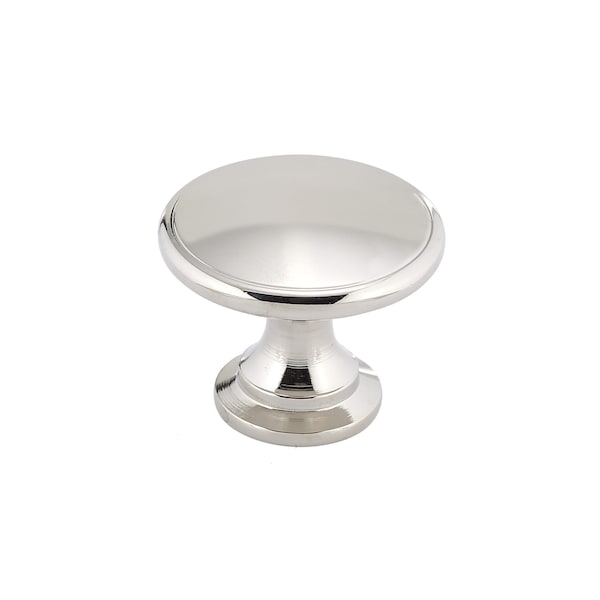 Richelieu 1 3/4 in (44 mm) Polished Nickel Traditional Metal Cabinet Knob BP81224180 - main
