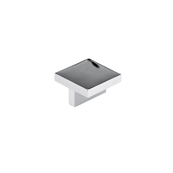 Richelieu 1 21/32 in (42 mm) x 1 21/32 in (42 mm) Polished Nickel Contemporary Cabinet Knob BP84150180 - main