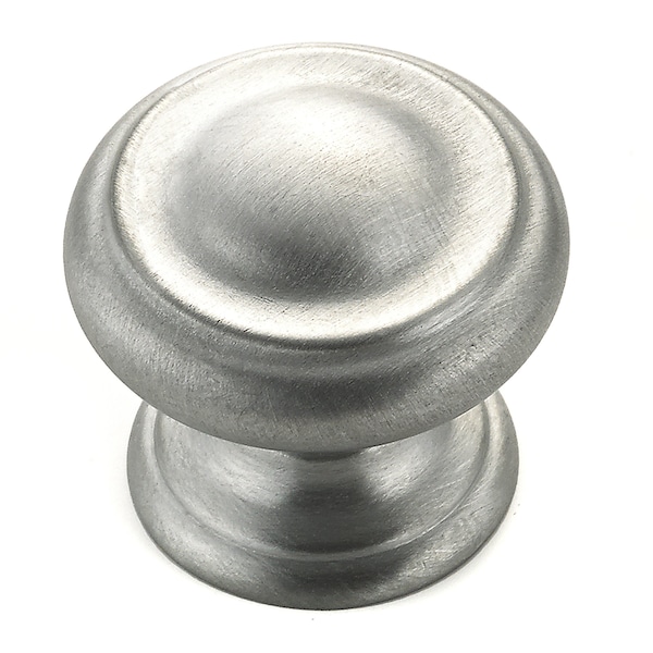 Richelieu 1 3/16 in (30 mm) Brushed Chrome Traditional Metal Cabinet Knob BP8632175 - main