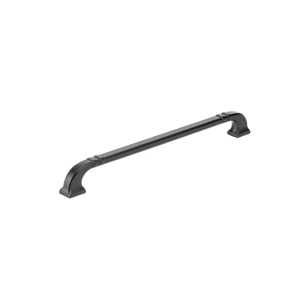 Richelieu 12-inch (305 mm) Center to Center Matte Black Transitional Cabinet Pull BP865012900 - main