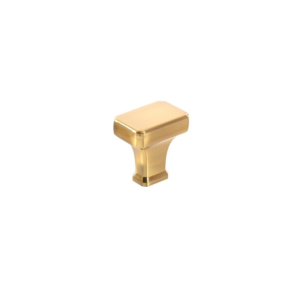 Richelieu 1 3/16-inch (30 mm) x 25/32-inch (20 mm) Aurum Brushed Gold Transitional Cabinet Knob BP865030158 - main