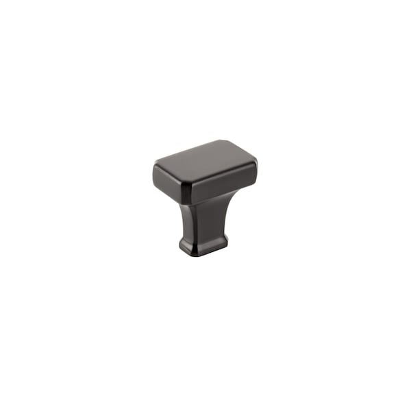 Richelieu 1 3/16-inch (30 mm) x 25/32-inch (20 mm) Matte Black Transitional Cabinet Knob BP865030900 - main