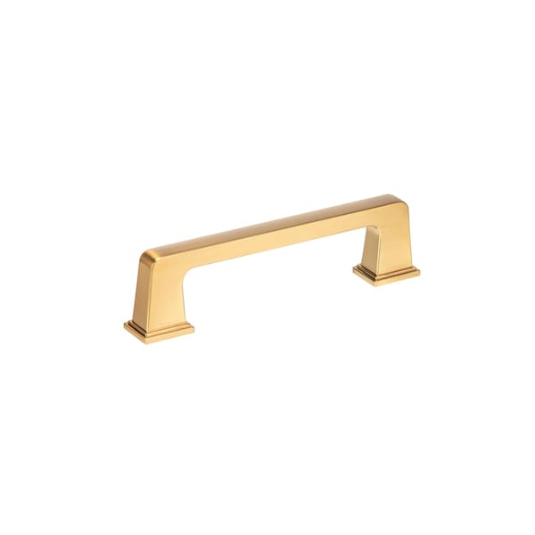 Richelieu 3 3/4-inch (96 mm) Center to Center Aurum Brushed Gold Traditional Cabinet Pull BP869596158 - main