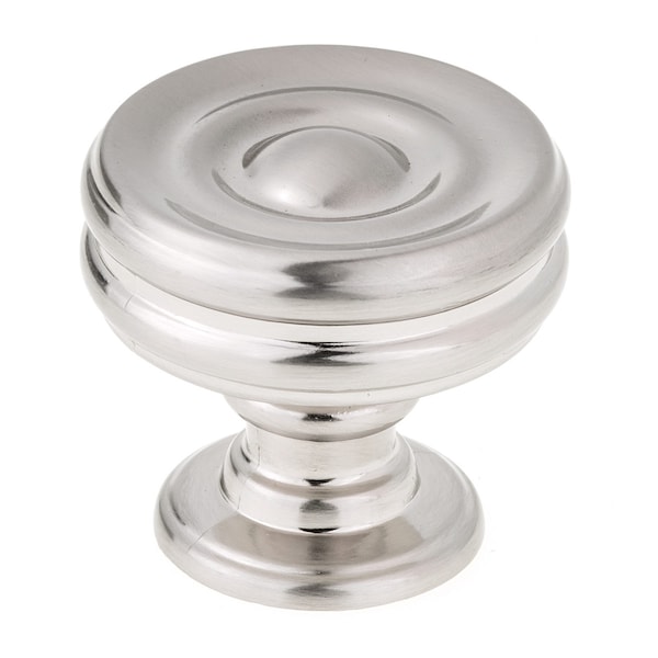 Richelieu 1 3/8 in (35 mm) Brushed Nickel Contemporary Metal Cabinet Knob BP872535195 - main