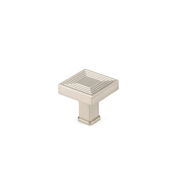 Richelieu 1 3/8 in (35 mm) x 1 3/8 in (35 mm) Brushed Nickel Transitional Cabinet Knob BP87883535195 - main