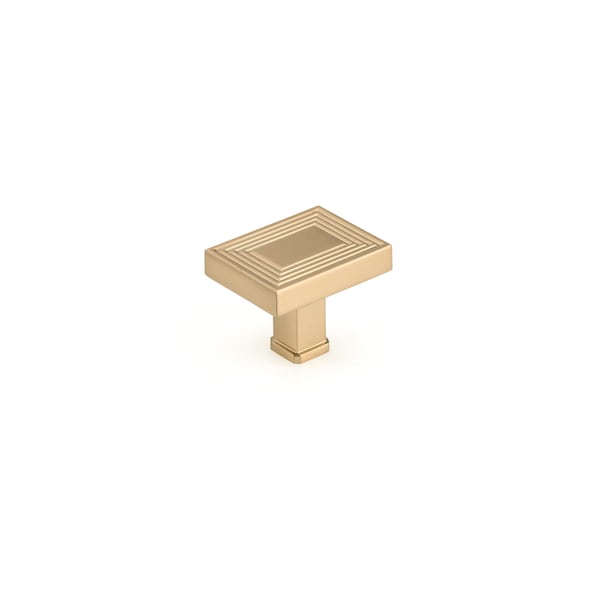 Richelieu 1 25/32 in (45 mm) x 1 3/8 in (35 mm) Champagne Bronze Transitional Cabinet Knob BP87883545CHBRZ - main