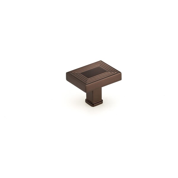 Richelieu 1 25/32 in (45 mm) x 1 3/8 in (35 mm) Honey Bronze Transitional Cabinet Knob BP87883545HBRZ - main