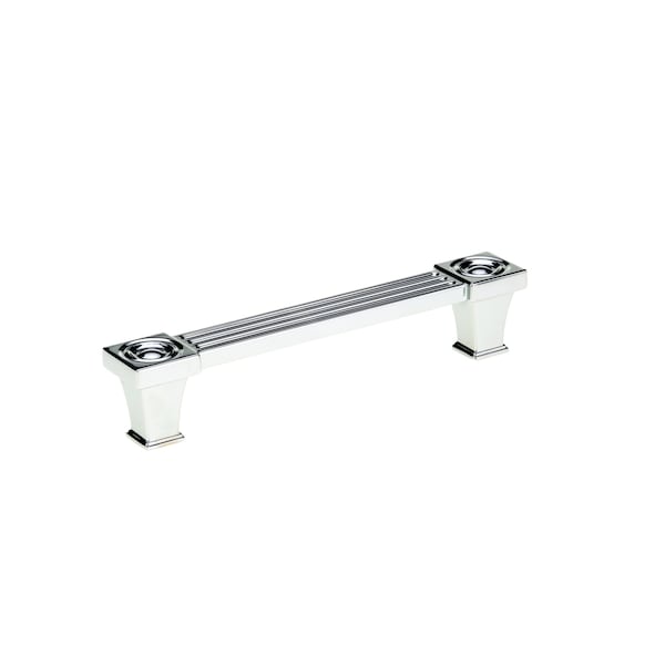 Richelieu 5-1/16 in. (128 mm) Center-to-Center Chrome Transitional Drawer Pull BP8822128140 - main