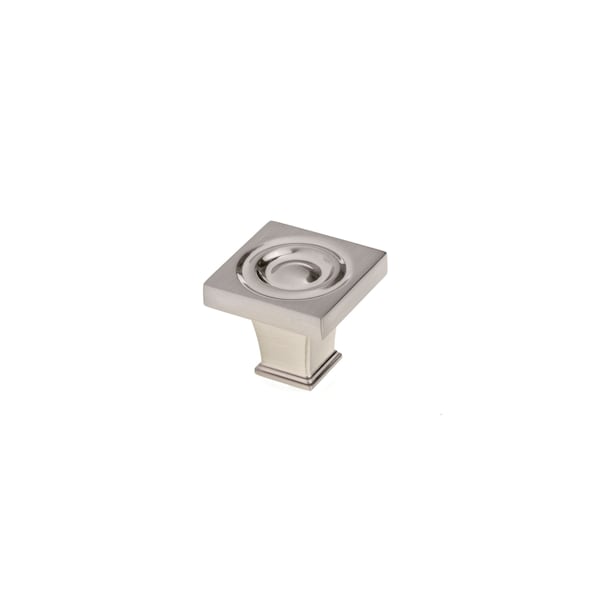 Richelieu 1 3/16 in (30 mm) x 1 3/16 in (30 mm) Brushed Nickel Transitional Cabinet Knob BP88223030195 - main