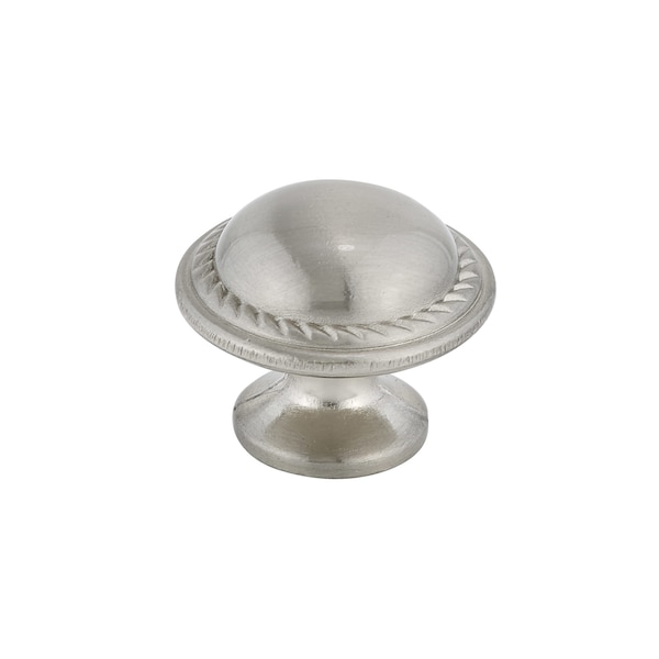 Richelieu 1 3/16 in (30 mm) Brushed Nickel Traditional Metal Cabinet Knob BP92830195 - main