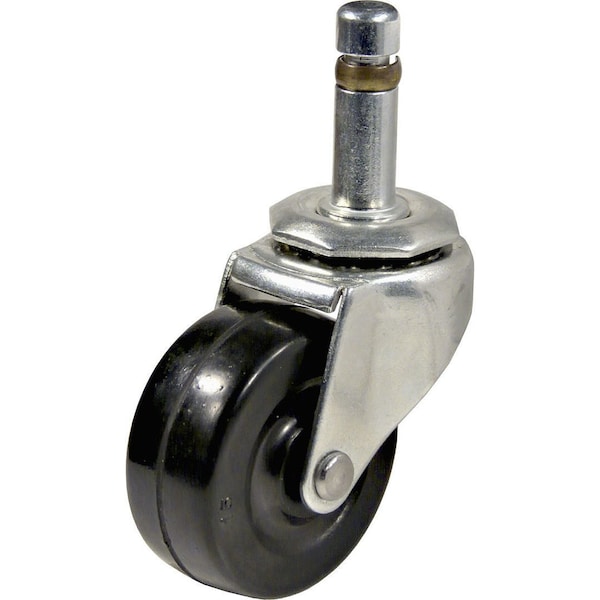 Richelieu Multi-Purpose Furniture Caster, Swivel Without Brake, with Friction Grip Stem, Black, Zinc F30247 - main