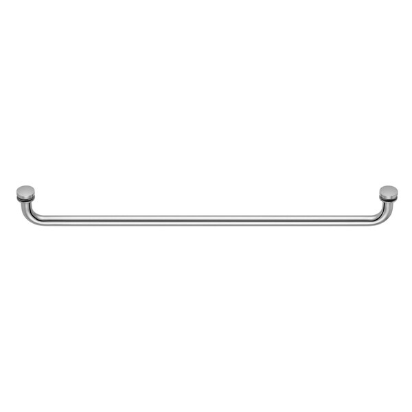 Richelieu 24inch 610 mm Center to Center Round Towel Bar for Glass Door, Chrome SDTRDS07524140 - main