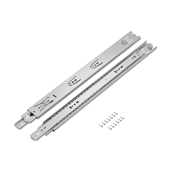 Richelieu 18-inch 450 mm Full Extension Stainless Ball Bearing Slides for Frameless Cabinet, 100 lb, Pair TU304170450 - main