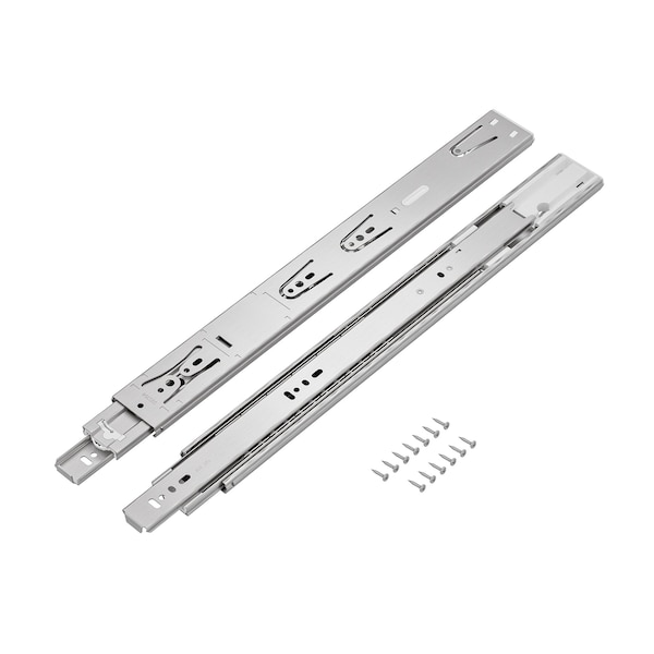 Richelieu 16-in 400 mm Full Extension Ball Bearing Slides, Soft Close, Frameless Cabinet, 77 lb, Pair TU304SC170400 - main