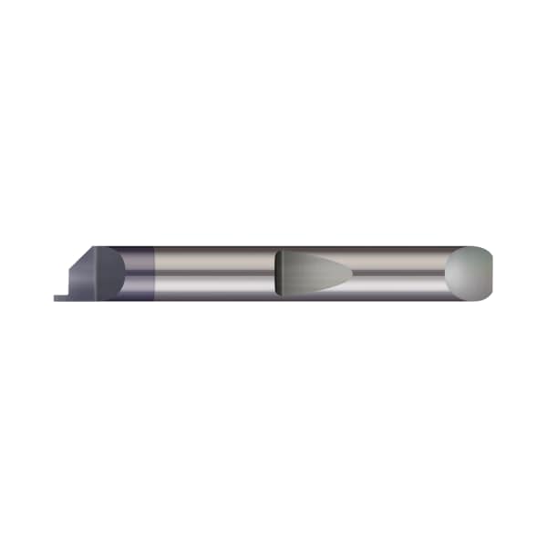 0.500 0.100 1.98 mm 0.5000 Shank Diameter Groove Width Solid Carbide Tool Projection 2.54 mm Minimum Groove Diameter 0.078 64 mm 2.5 12.7 mm Micro 100 QFG-490-078 Quick Change Face Grooving Tool 12.7 mm Overall Length 0.500 0.100 1.98 mm 0.5000 Shank Diameter Groove Width Solid Carbide Tool Projection 2.54 mm Minimum Groove Diameter 0.078 64 mm 2.5 12.7 mm Micro 100 QFG-490-078 Quick Change Face Grooving Tool 12.7 mm Overall Length