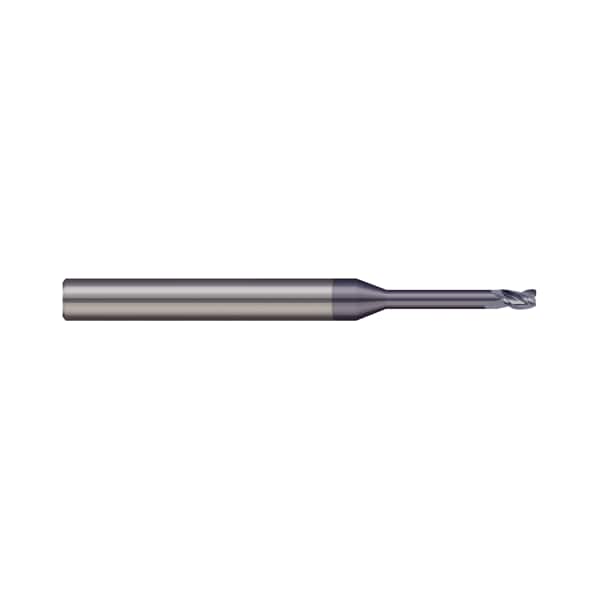 CRE Micro 100 Corner Rounding End Mill Number of Flutes: 3 0.0600 Milling Dia. Uncoated CRE-125-025