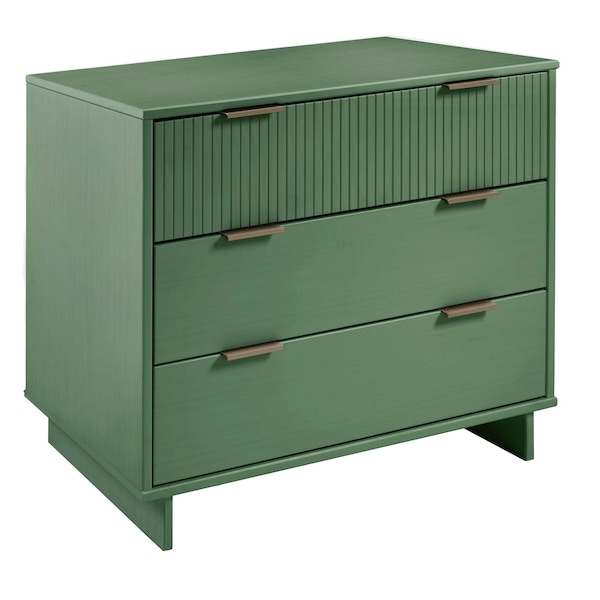Manhattan Comfort Granville Sage Green 3-Drawer Dresser and 2-Drawer  Nightstand, Set of 2 GRAN043 | Zoro