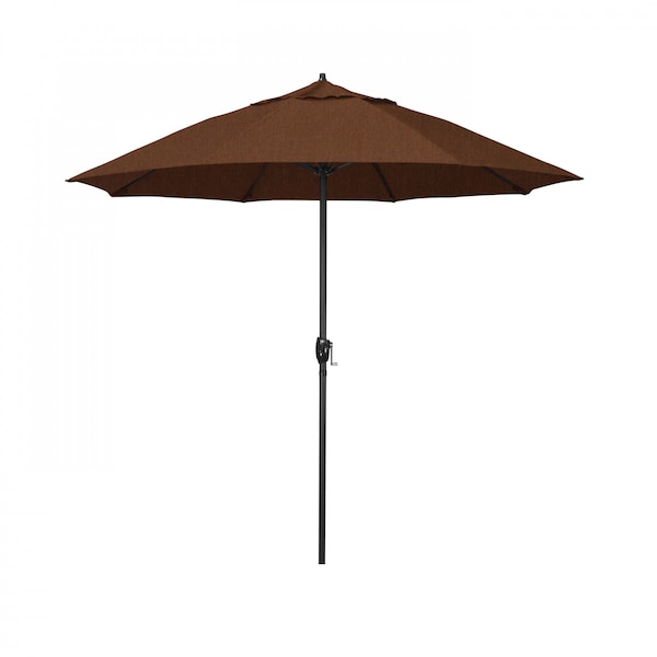 california umbrella 9' patio umbrella Newport Collection AATF908AH002-5410 w/ Silver Anodized Aluminum Pole Fiberglass Ribs Pulley Lift California Umbrella 9' Wood Olefin Patio Umbrella,