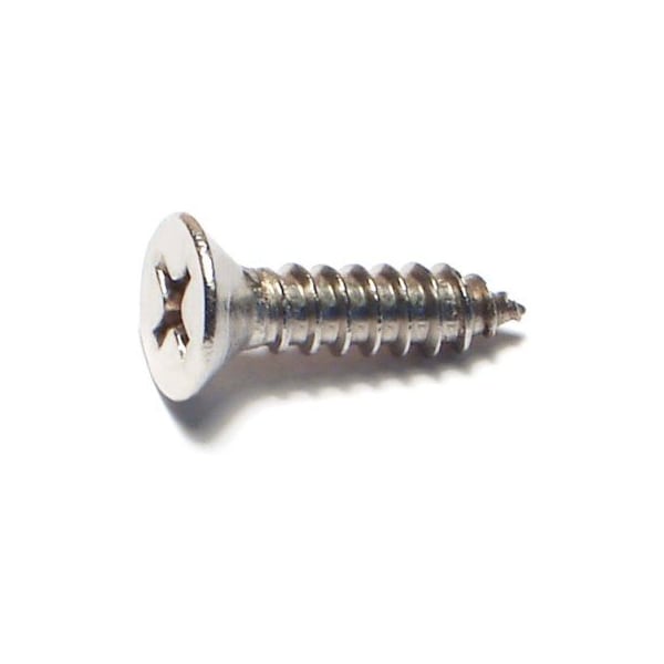 12 X 2-1/2\" Zinc Plated Phillips Pan Head Sheet Metal Screw